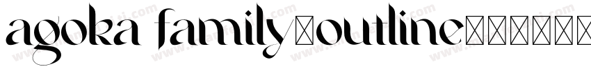 agoka family（outline）字体转换